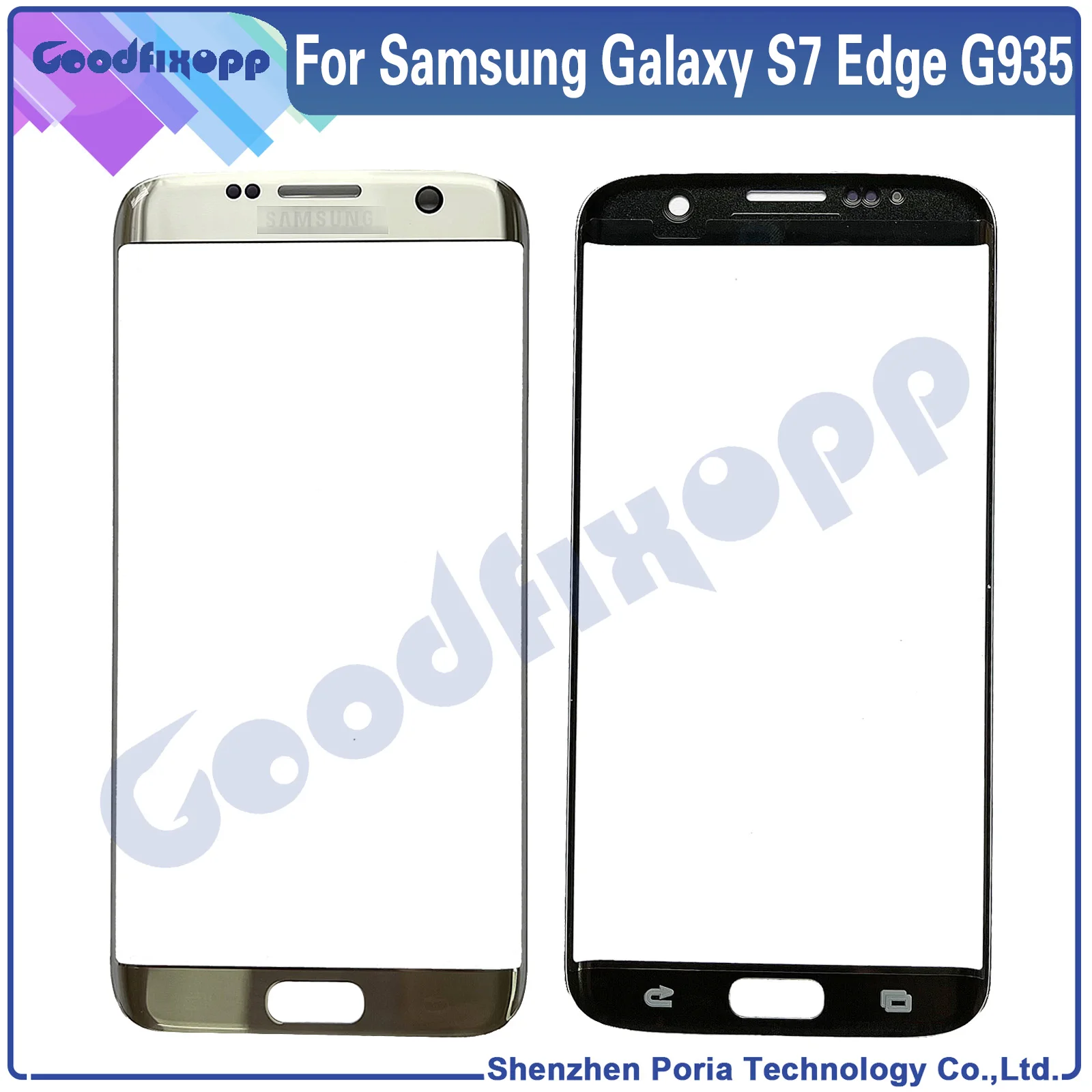 Glass Screen For Samsung Galaxy S7 Edge SM-G935F G935FD G935W8 G9350 G935S SC-02H LCD Display Touch Front Outer External Lens