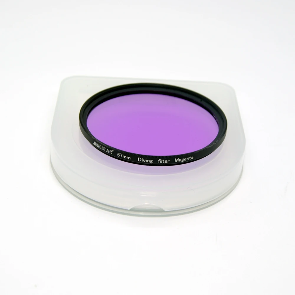 37 52mm 58mm 67mm Waterproof Magenta Purple Filter for Diving Underwater Camera Gopro Xiaomi Yi Sjcam Color Conversion 58 52 mm