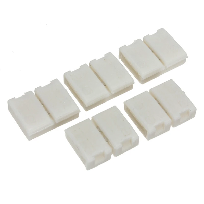 Connecteur de bande LED 100, 5/10/20/3528 pièces/lot, 8mm, 2 broches, adaptateur PCB pour bande LED, couleur unique, livraison directe