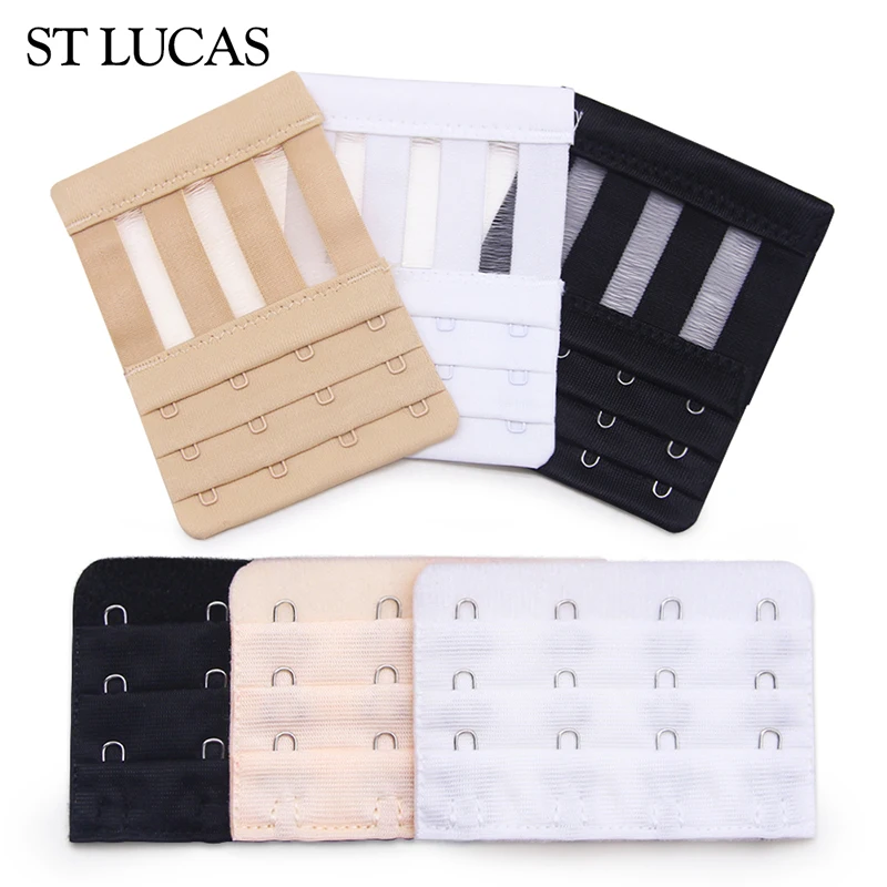 1 Piece Bra Extension Strap Extenders for Women Adjustable Belt Buckle Nylon Elastic Bra Extension Strap Hook Clip Expander