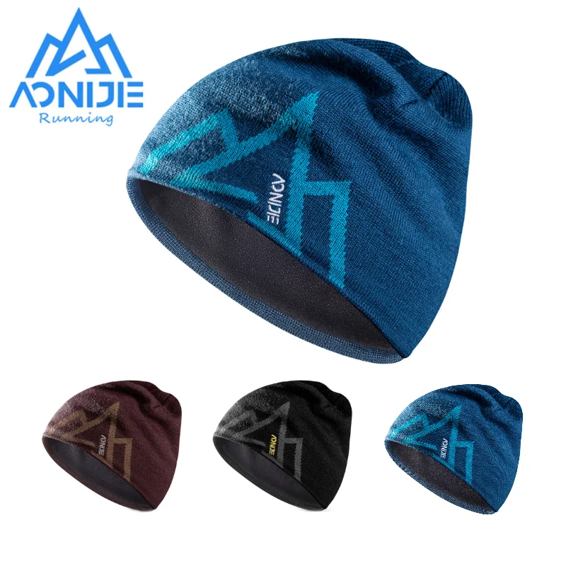 AONIJIE Winter Wool Cap Winter Knitted Hats Winter Windproof Thick Warm for Outdoor Camping Hiking Skiing Running Snowboarding