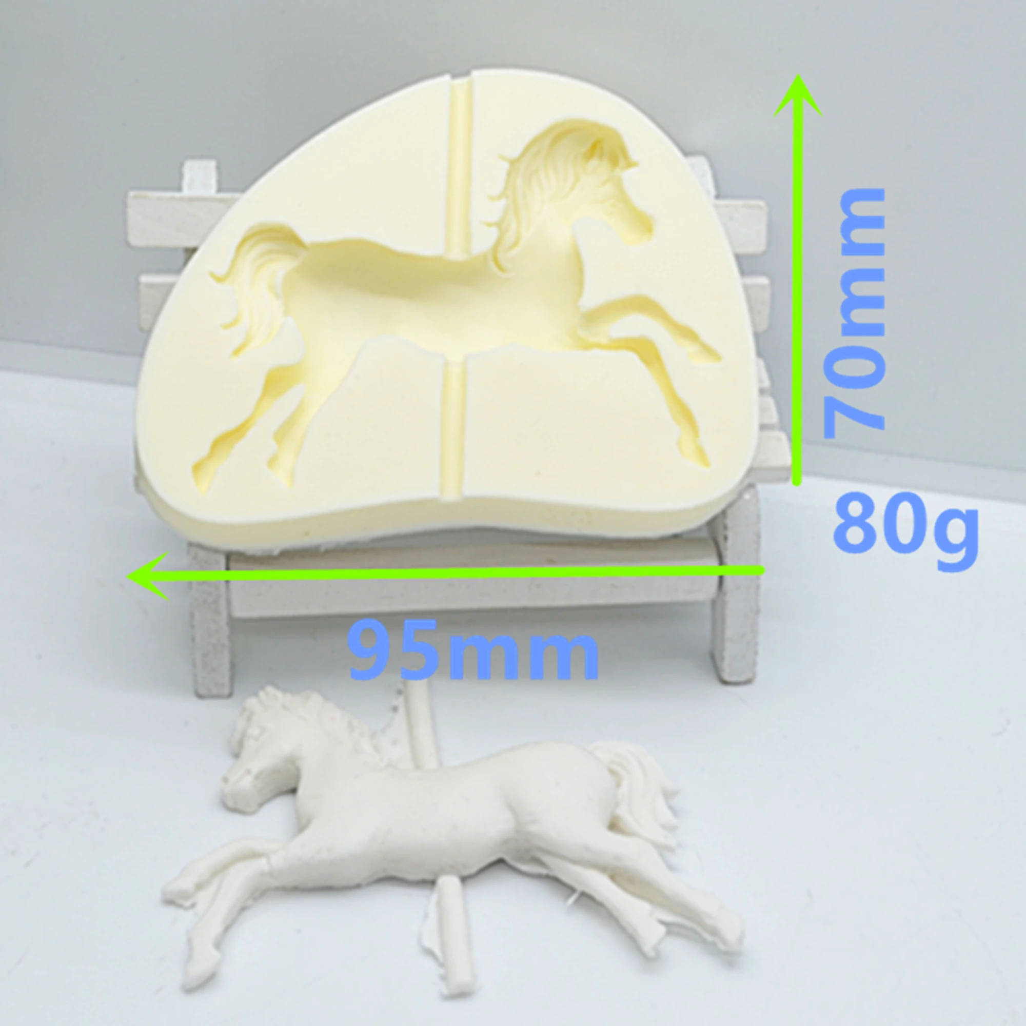 Luyou DIY Baby Trojan Horse Fondant Silicone Mold For Cake Decorating Tools Cake Molds Kitchen Baking Accessories FM123