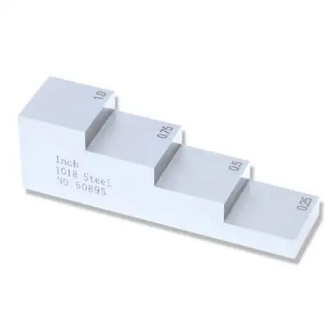4 단계 UT 블록 1018 스틸 테스트 블록, 단계 웨지 보정 블록, ASTM E797 에 적합, 0.25 