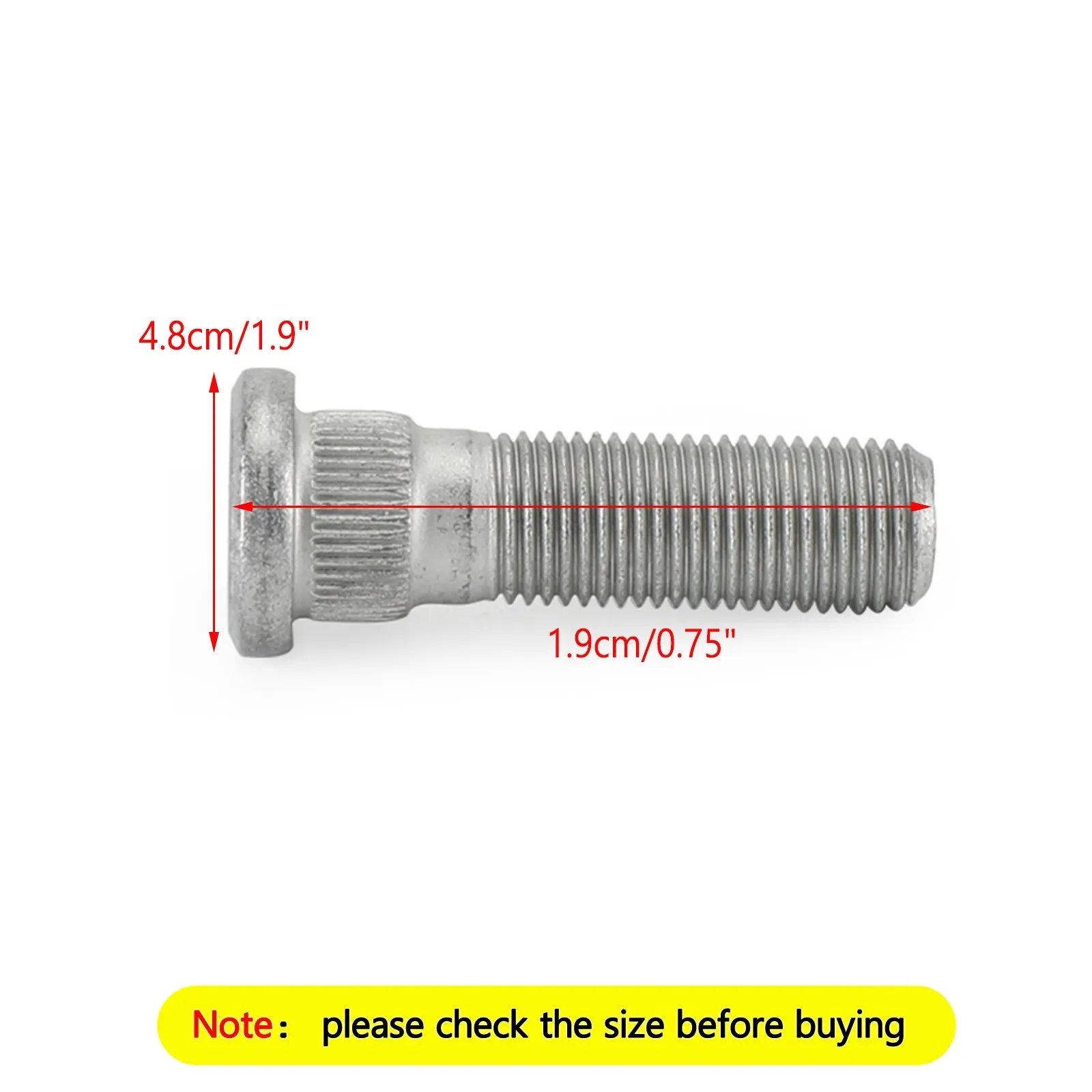 Areyourshop 6pcs Front Wheel Stud Kit Fit For Nissan Patrol GQ Y60 GU Y61 MQ For Ford Maverick 40222C6000 Car Auto Parts
