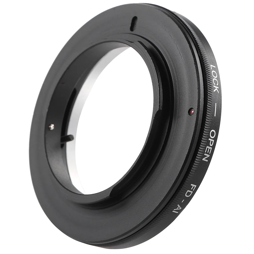 FD - AI FD - Nik For Macro Photography Mount Adapter Ring with Aperture Control Ring for Canon FD Lens for Nikon F Mount Camera