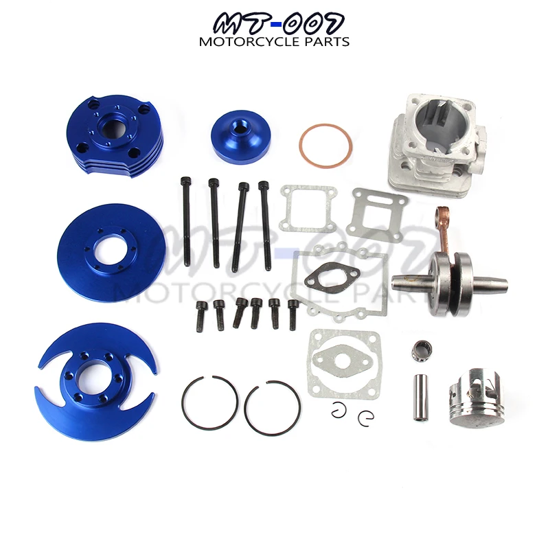 Hoge Prestaties Big Bore Kit 44Mm Cilinder Zuiger Krukas Set Voor 47cc 49cc Mini Moto Dirt Pocket Bike Atv quad Mini Moto