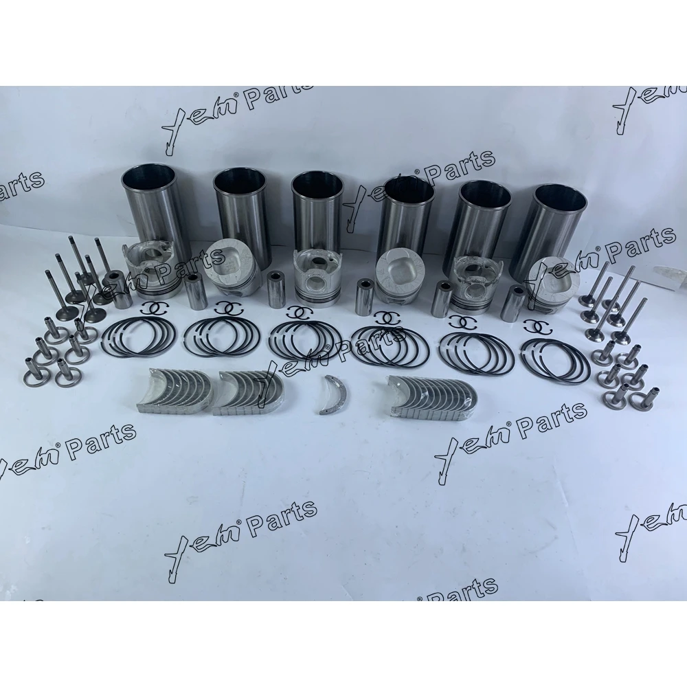 

New 6SD1 Cylinder Liner Kit With Engine Bearing & Valves For Isuzu Eengine