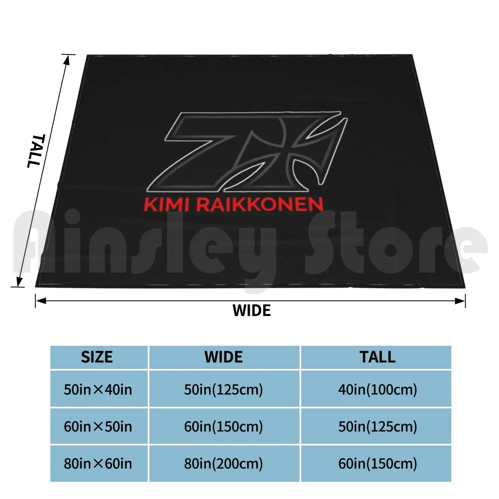 Kr 7 Cross Original Blanket Fashion Custom Kimi Kimi Kimi Seven 7 Cross 7cross Logo Symbol The Iceman Iceman