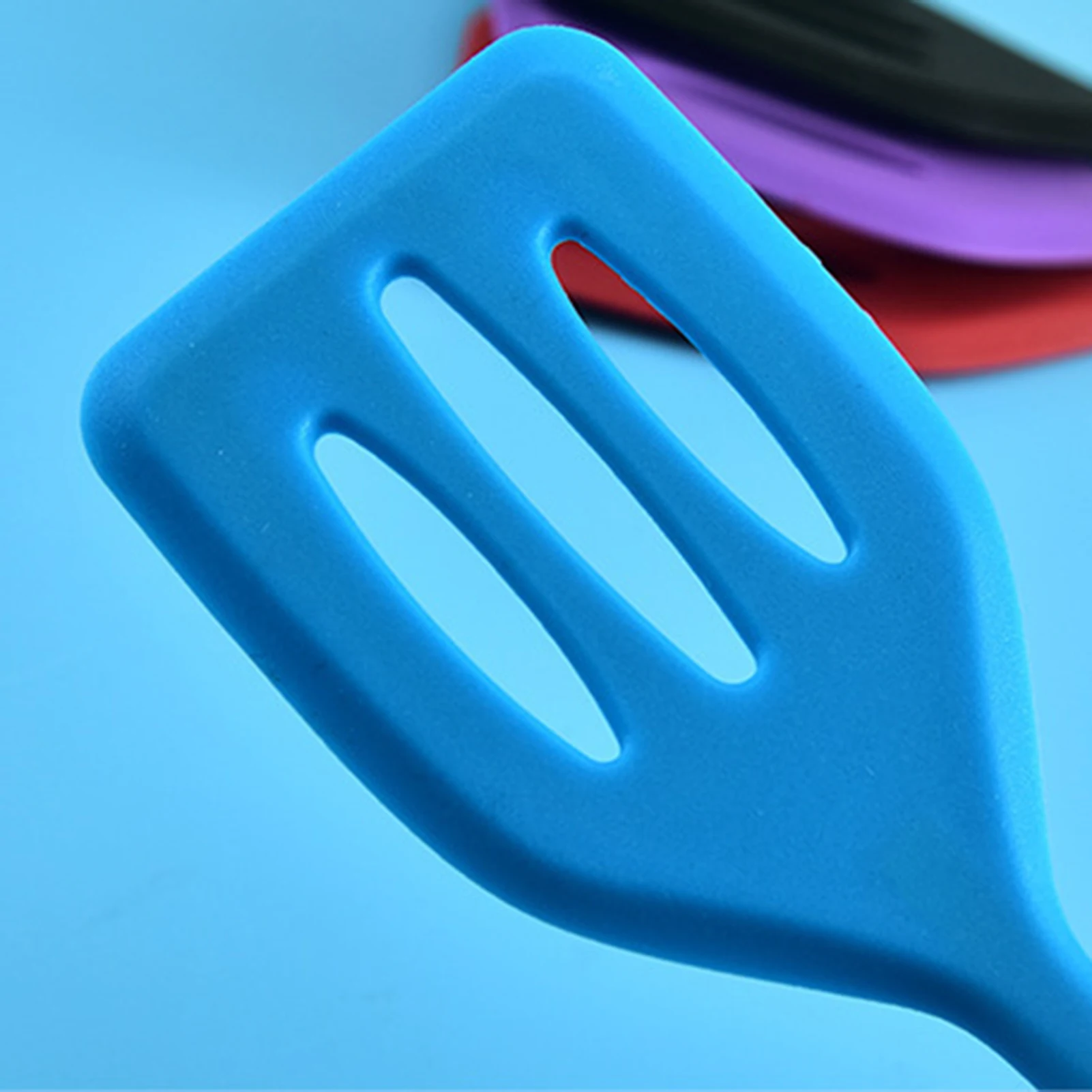 1Pc Silicone Slotted Turner Kitchen Cooking Tools Non-Stick Cooking Spatula Pancakes Frying Pan Shovel Silicone Cooking Utensils