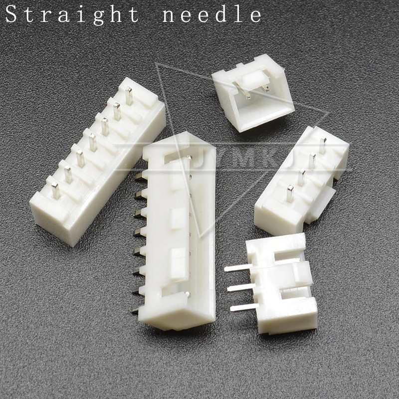 50Pcs/lot XHB 2.54MM Connector with Buckle 2/3/4/5/6/7/8/9/10/11/12 Pin 2.54mm Male Socket Straight Pin with Buckle Connectors