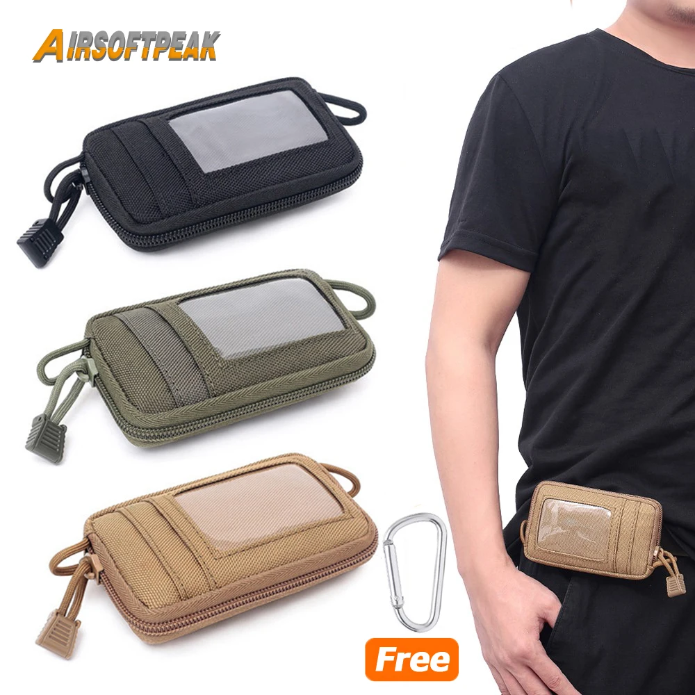 1000D Tactical EDC Pouch Wallet Bag Outdoor Key Coin Purse Belt Waist Bag Fanny Pack Earphone Bag for Hunting Camping