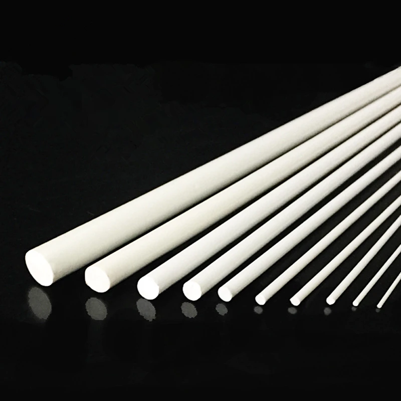 10pcs ABS Round Solid Bar Plastic White Welding Rods DIY House Sand Table Model Building Making / Direct 0.5mm-8mm length 25 cm