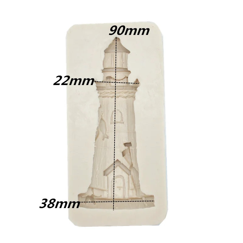 Tower Silicone Mold Lighthouse Cake Chocolate Dessert Lace Decoration DIY Pastry Fondant Moulds Resin Kitchen Tool For Baking