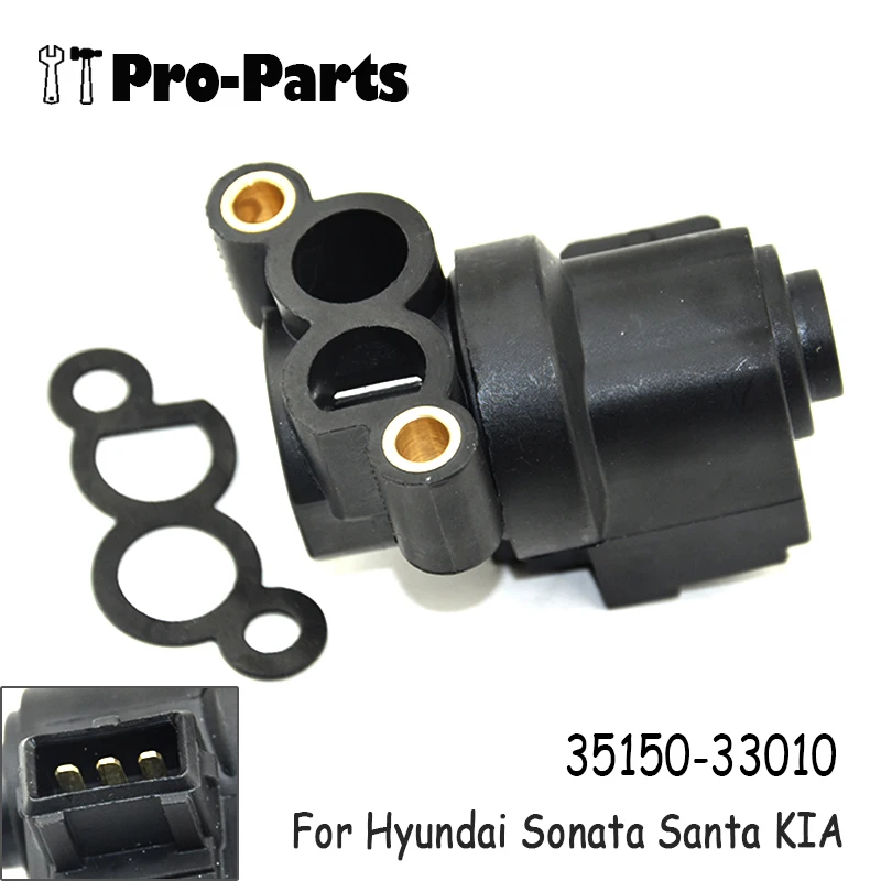 

35150-33010 Новый регулирующий клапан холостого хода (IAC) для Hyundai Sonata Santa Fe Tiburon Tucson Kia Optima Sportage Rio Sephia Magentis