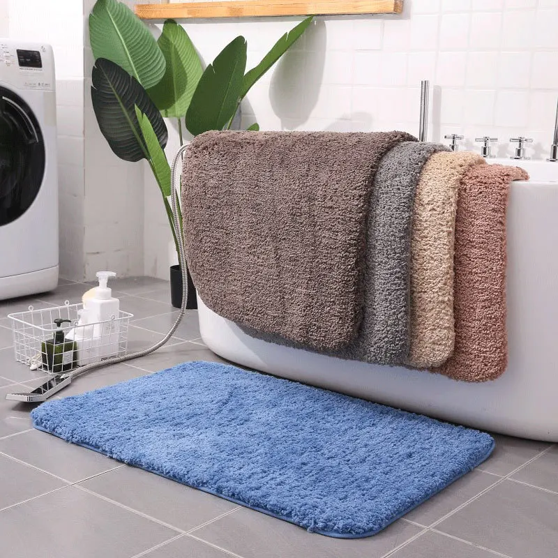 Super Absorption Bath Mat Non-slip Bathroom Carpet Rugs Soft Floor Mat for Bedroom Toilet Rug Doormat Long Bedside Mat 5 Sizes