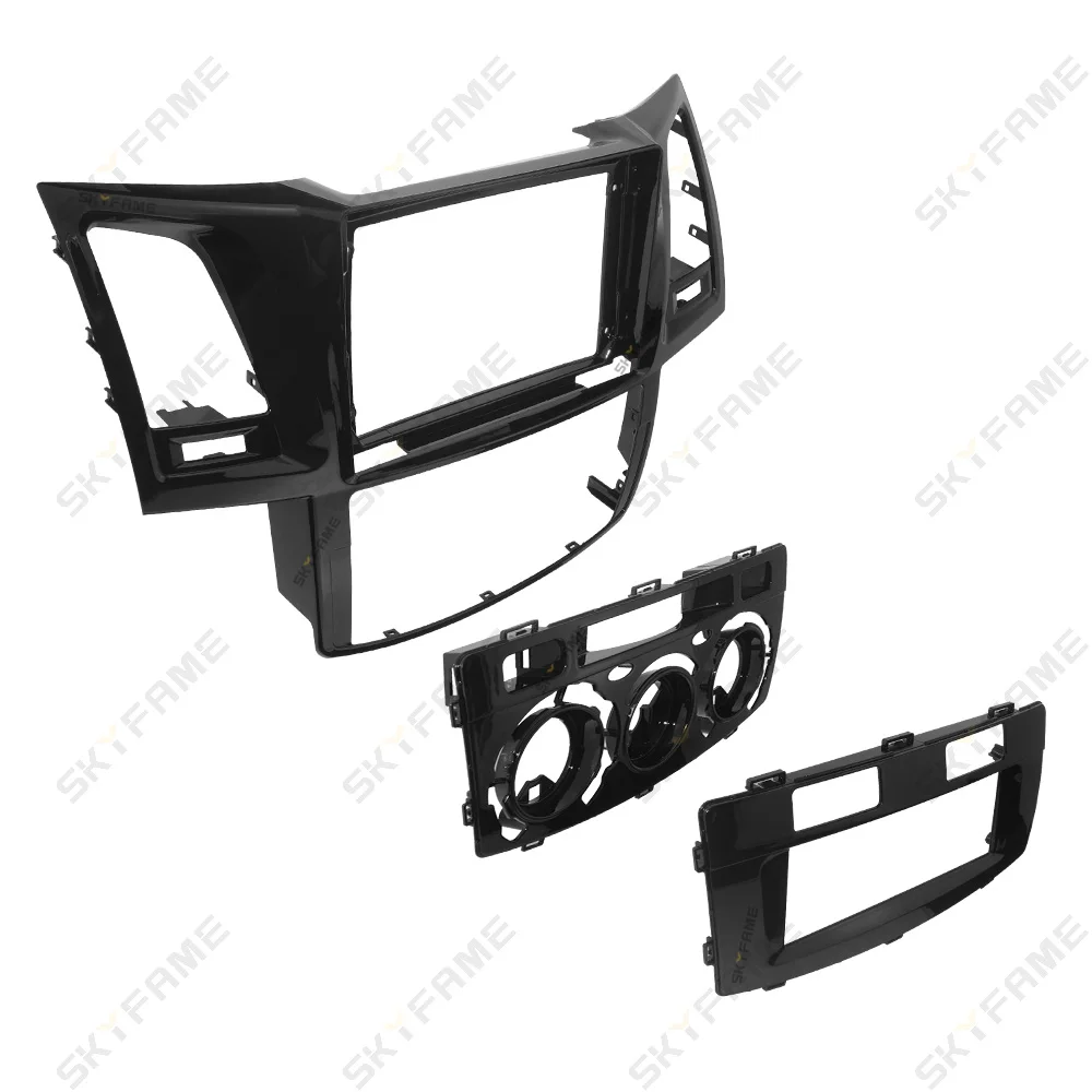 SKYFAME Car Fascia Frame Adapter Android Radio Dash Fitting Panel Kit For Toyota Vigo Hilux Fortuner