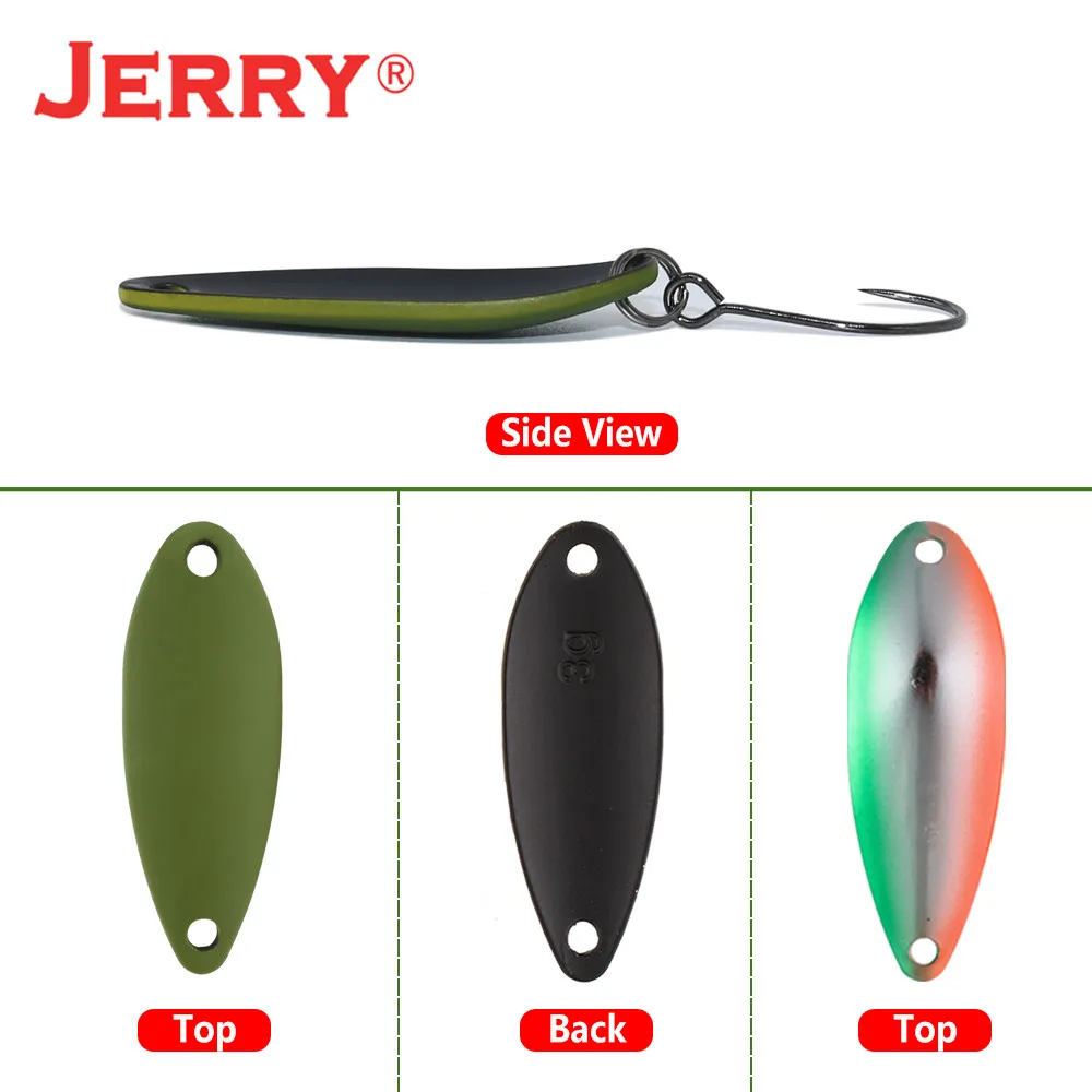 Jerry Scorpio Trout Area Fishing Lure Casting Stream Metal Bait Single Hook 3g 4.5g Spinner Spoon Japan Quality Wobbler Tackle