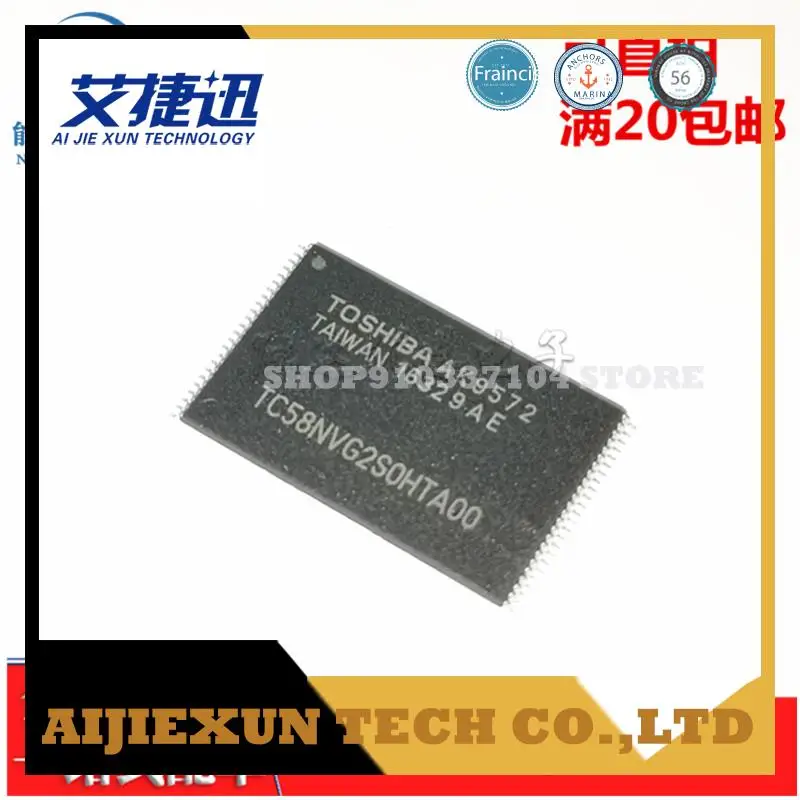 

2pcs/lot TC58NVG2S0HTA00 512M TSOP Memory IC CHIPS NEW AND ORIGIANL