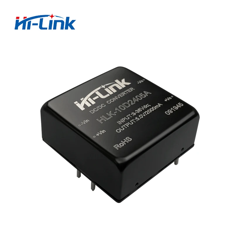 Trasporto libero 2 pz/lotto Hi-Link HLK-10D2405A 24VDC 5V 10WDC DC DC tensione di stabilizzazione 4:1 input largo di tensione modulo di alimentazione