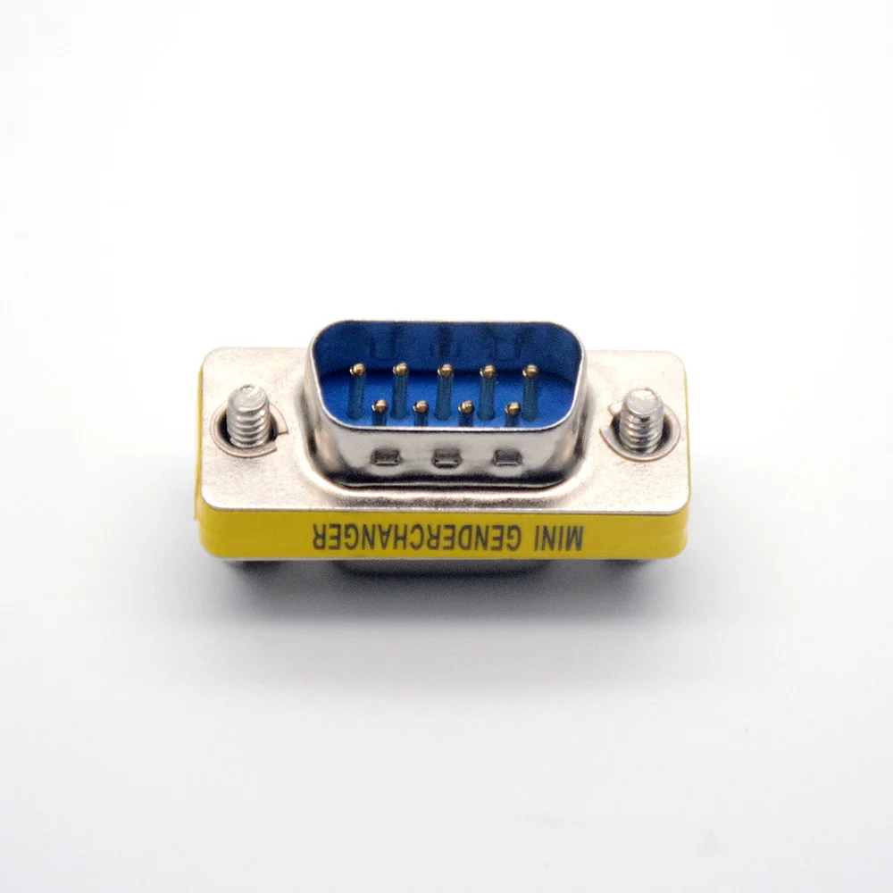 2ピース/ロット9ピンrs232 db9オス-メスシリアルアダプターケーブルコネクタrs232シリアルコネクタ卸売コネクタ