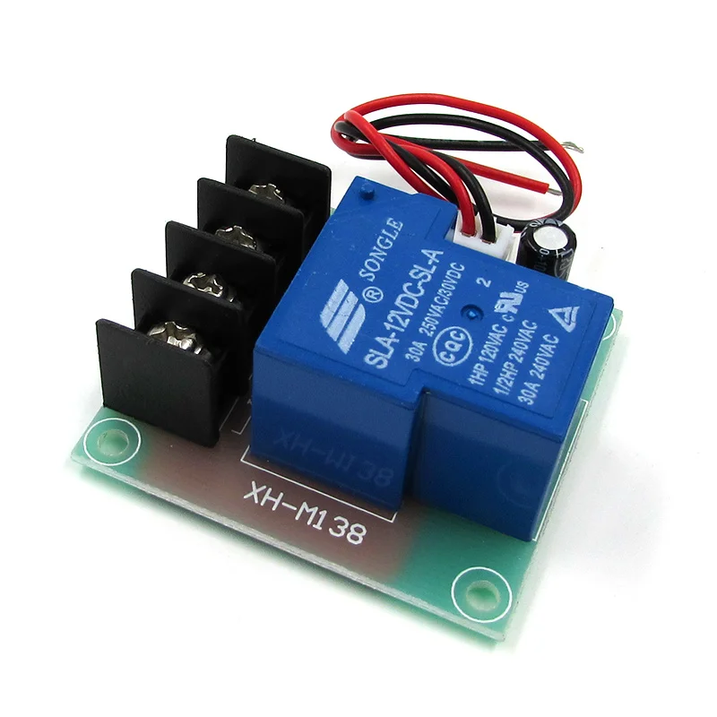 30A 250V high current switch board normally closed relay board 12V input switch control 30A output