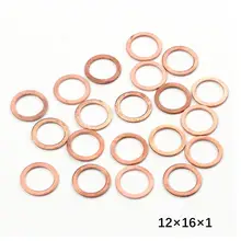 Copper Flat Washers 10x14x1MM #4