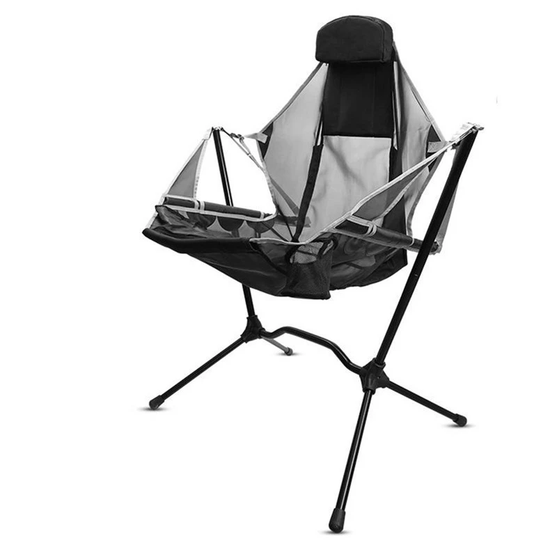 Portable Folding Caluminum Alloy Chair Outdoor Sports Bbq Camping Leisure Beach Fishing Garden Working Rocking Equipment Stool