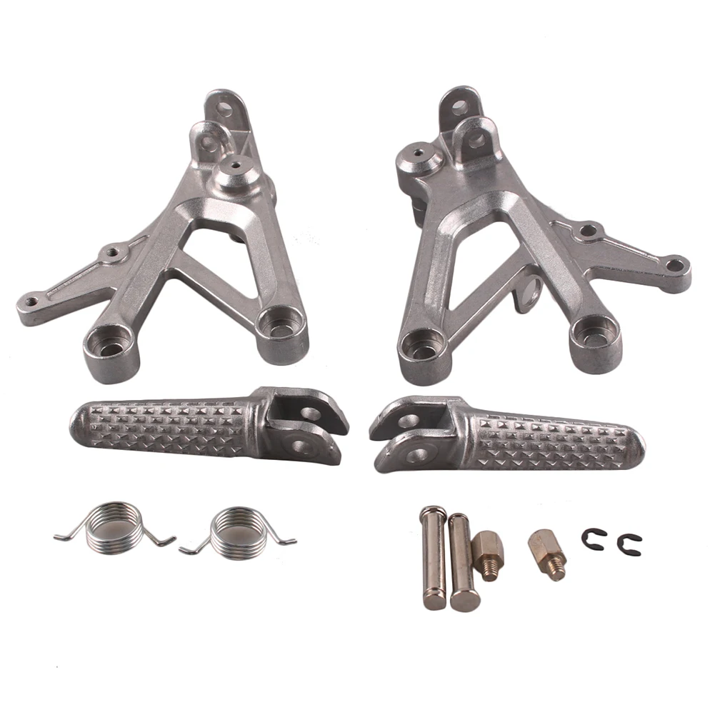 Motorcycle Front Footrest Foot Pegs Brackets for Honda CBR600 F4 1999 2000 & CBR 600 F4i 2001 2002 2003 2004 2005 2006