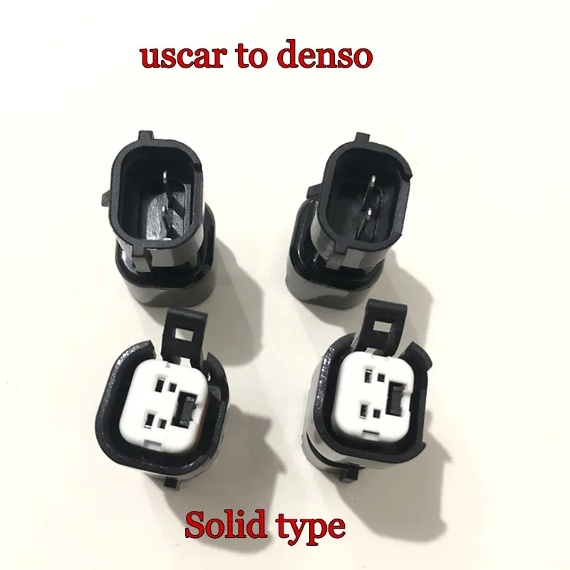 4pcs High quality Uscar to denso adpator connector ev14 to denso plugs clip