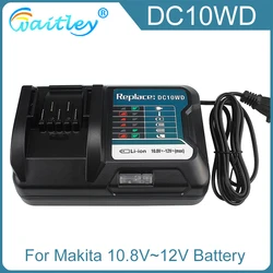 Wymień ładowarkę do Makita 10.8V 12V Max CXT przesuwna bateria litowo-jonowa BL1041 BL1040 BL1040B BL1021 BL1015 DC10WC DC10WD