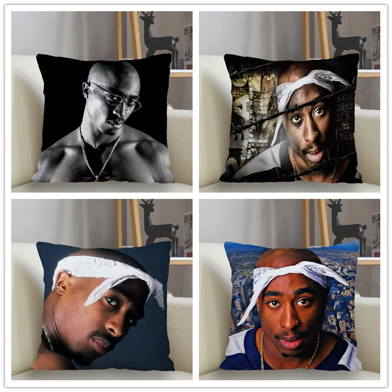 Musife New Custom 2Pac Tupac Pillowcase Sofa Decorative Cushion Cover Pillowcase Home Decor Drop Shipping Wholesale