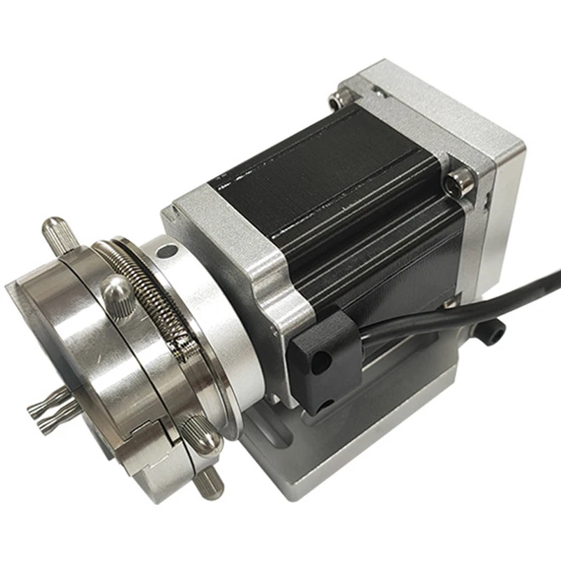 HT-69 Mini Self-locking Rotary Clamp Laser Marking Machine Welding Machine Rotating Shaft Ring Bracelet Rotating Marking Chuck