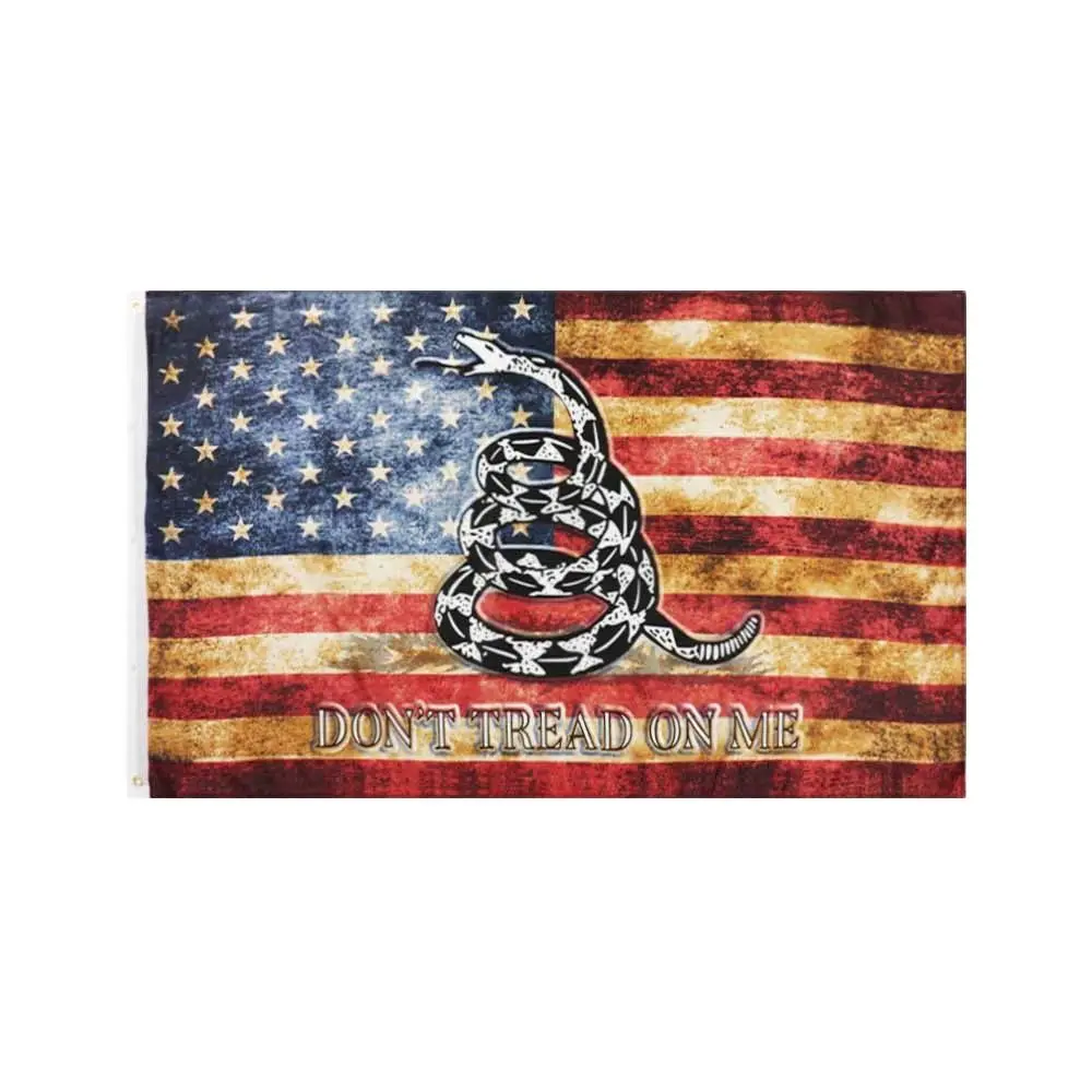 90x150CM Dont Tread on Me Gadsden US USA America Flag