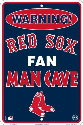 

Boston Red Sox Fan Man Cave Metal Sign 8 X 12