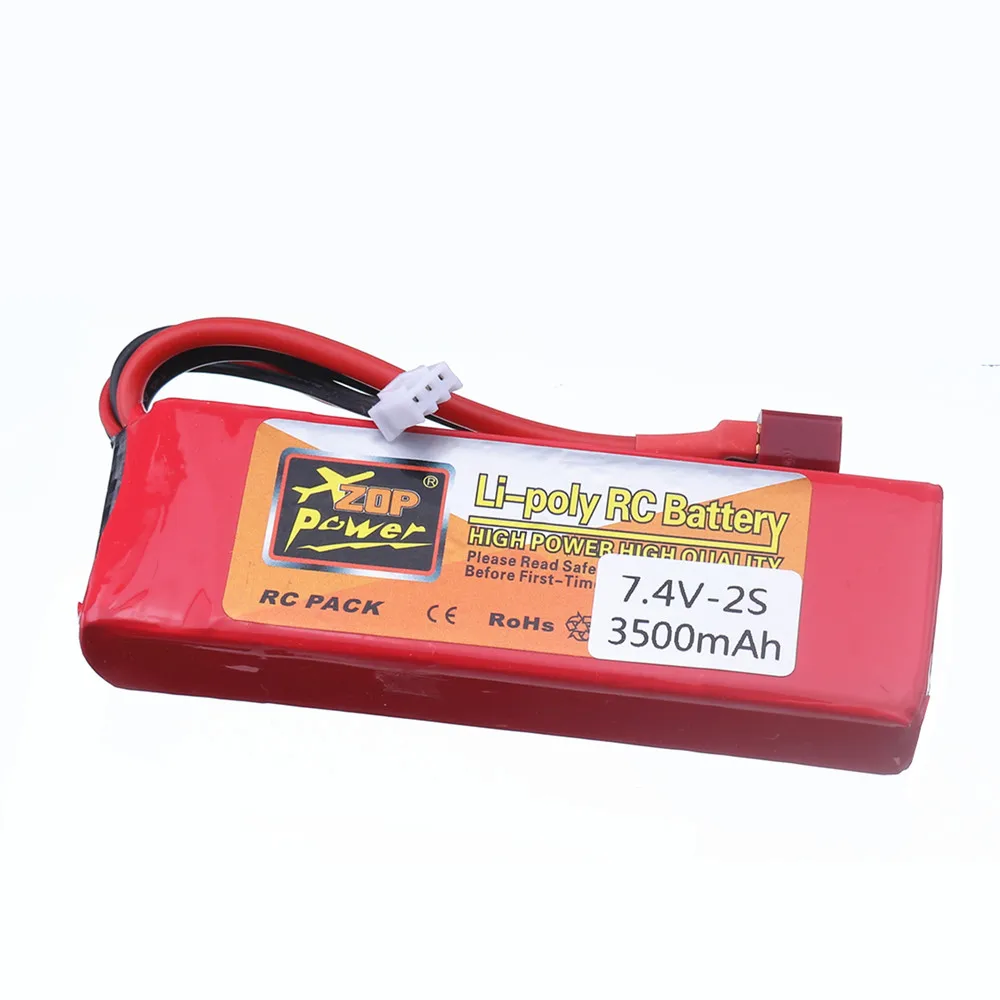 2s 7.4V 3500mAh Lipo Battery for Wltoys 1/14 144001 124016 124017 124018 124019 104001 12428 12423 RC Car Spare Battery Parts