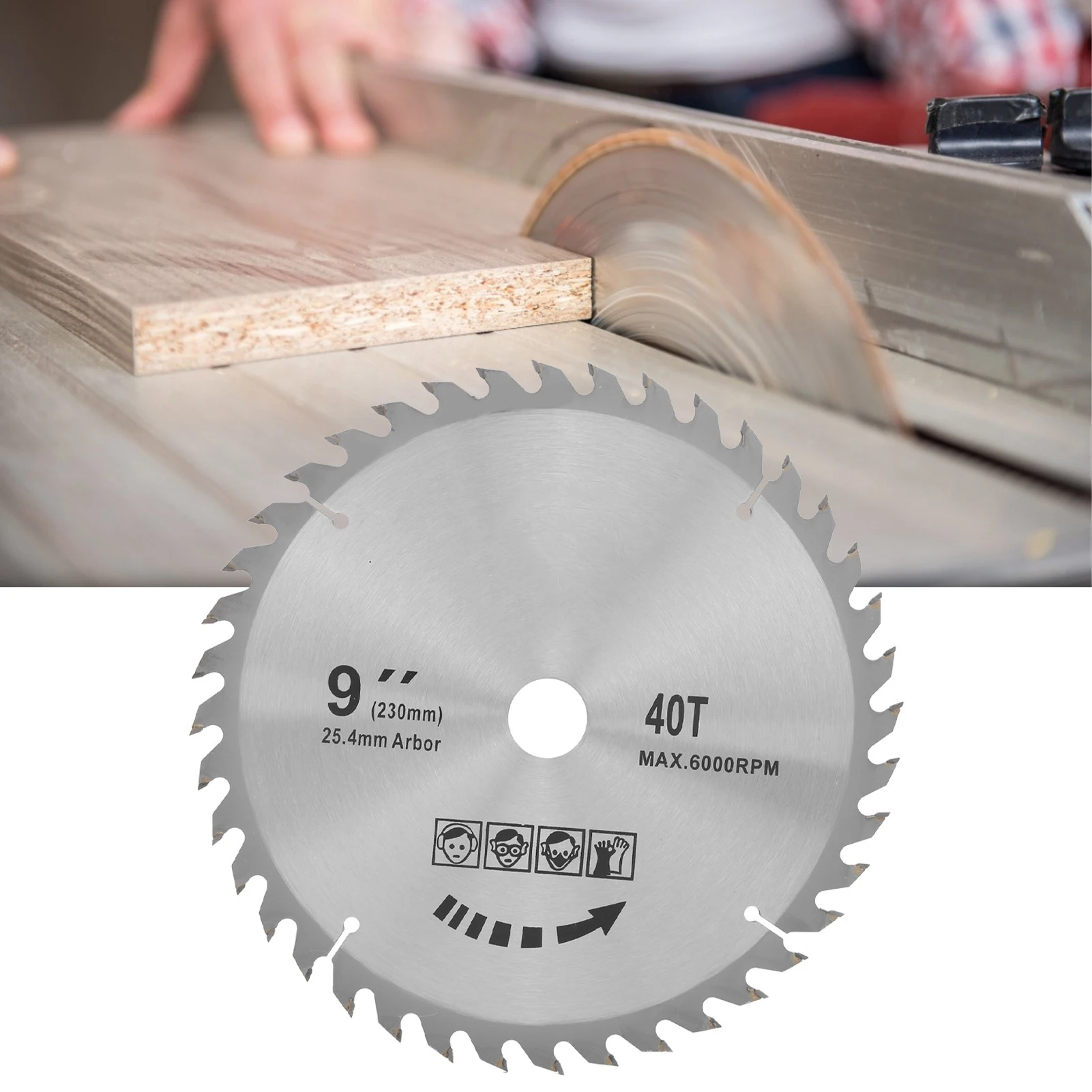 Woodworking Saw Blade Disc Alternate Teeth Shapring Woodwork Carbide Cutting Tools 7 8 9 10 Inch 40 60 80 Teeth 180 230 254mm