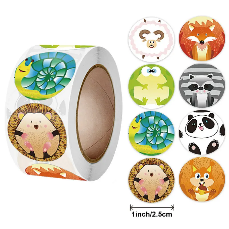 cartoon animals encouragement stickers children\'s school teacher reward sticker A vehicle, a car, a bumper sticker