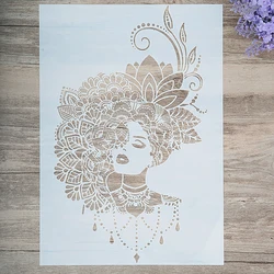 A4 A3 A2 Size DIY Craft Beauty Stencil For Wall Painting Scrapbooking Stamping Album Decorative Embossing Paper Card
