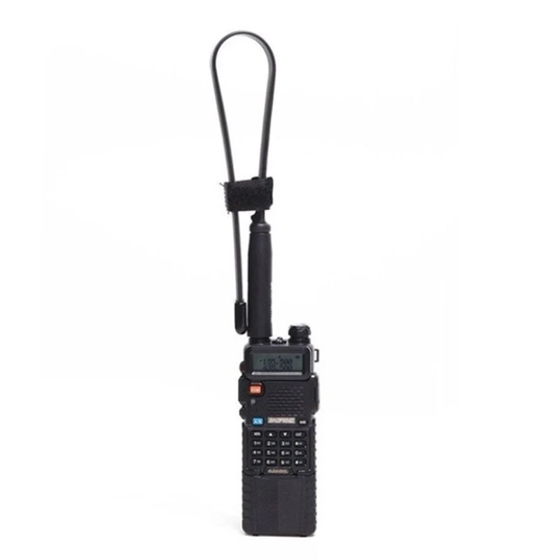 ยุทธวิธีเสาอากาศ SMA-Female Dual Band VHF UHF 144/430Mhz สำหรับ Baofeng UV-5R/82