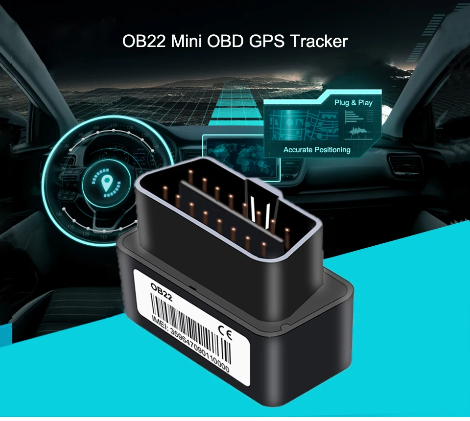 OBD Monitor GPS Tracker OBDII Car GPS Locator OBD2 GPS Tracking Vibration Power Off Alert Lifetime Platform Support App