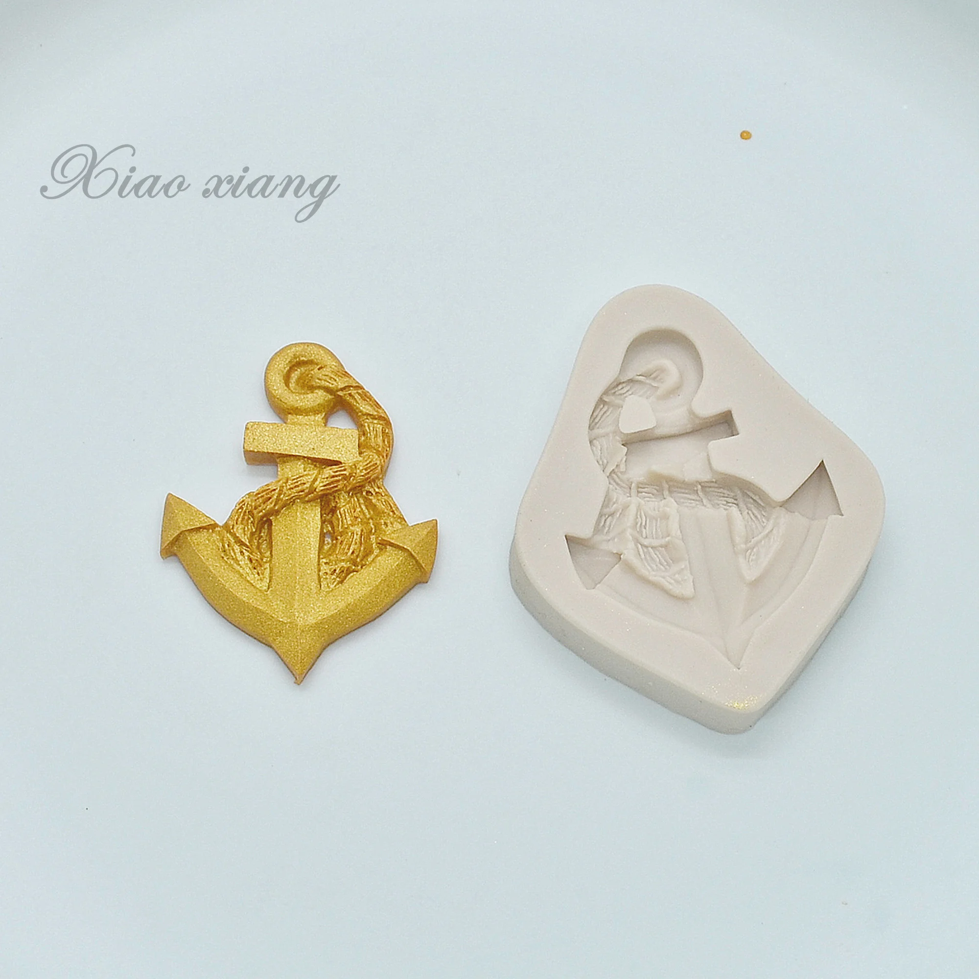 Ship\'s Anchor  Fondant Cupcake Decorating Molds Cake Silicone Molds For Baking Sugarpaste Chocolate Gumpaste Mould