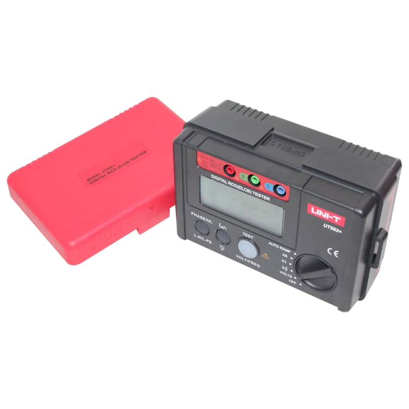 جهاز اختبار UNI-T UT582+ الرقمي RCD (ELCB). اختبار ذاكرة الوصول العشوائي التلقائي / اختبار الجهد والتردد