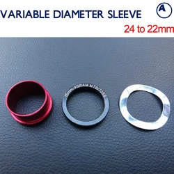 Rulman kiti 24 To 22 mm dönüşüm yüzük Shimano to SRAM GXP disk orta eksen değişken çaplı kol