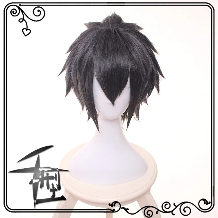 Noctis lucis caelum cosplay peruca final fantasia xv traje ff15 xv cosplay perucas trajes de halloween cabelo para homens + peruca boné