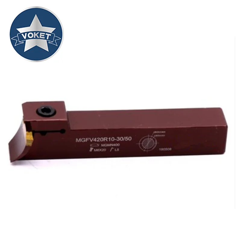 VOKET-شفرة MGMN ذات رأس مزدوج لمخرطة CNC ، شريط أدوات ، 7 أشكال ، MGFV 320 425 325 420 R10 R15