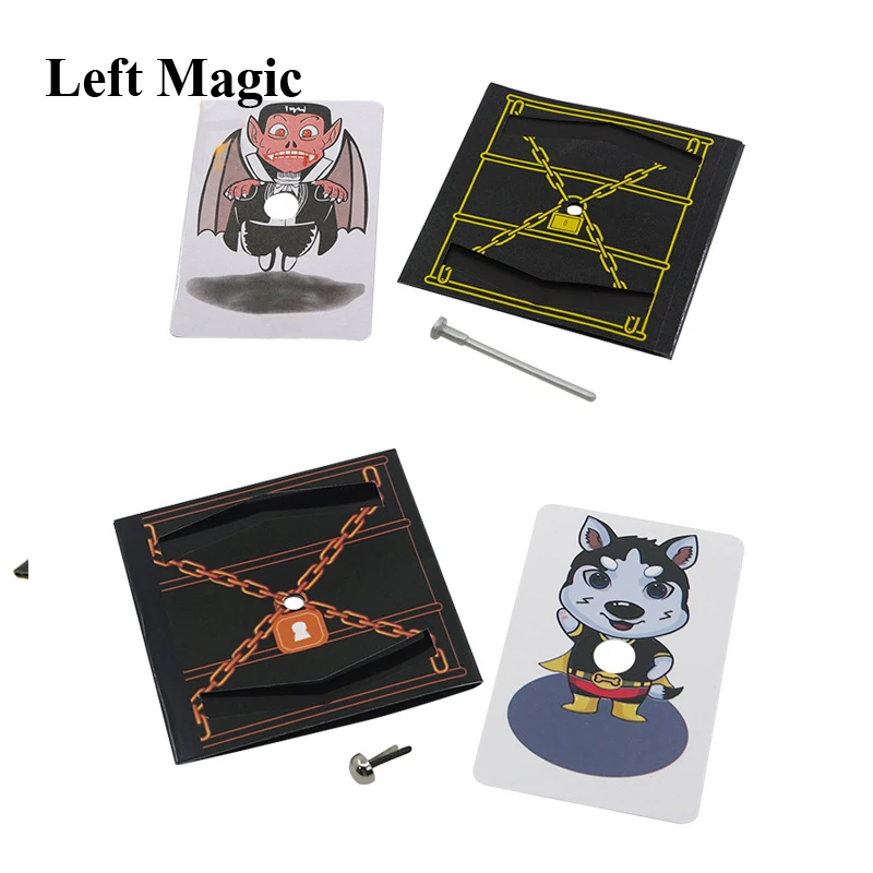 Card Escape Magic Tricks Wonderful Escape Board Magic Props Close-Up Street Stage Magic Props Illusions Gimmick