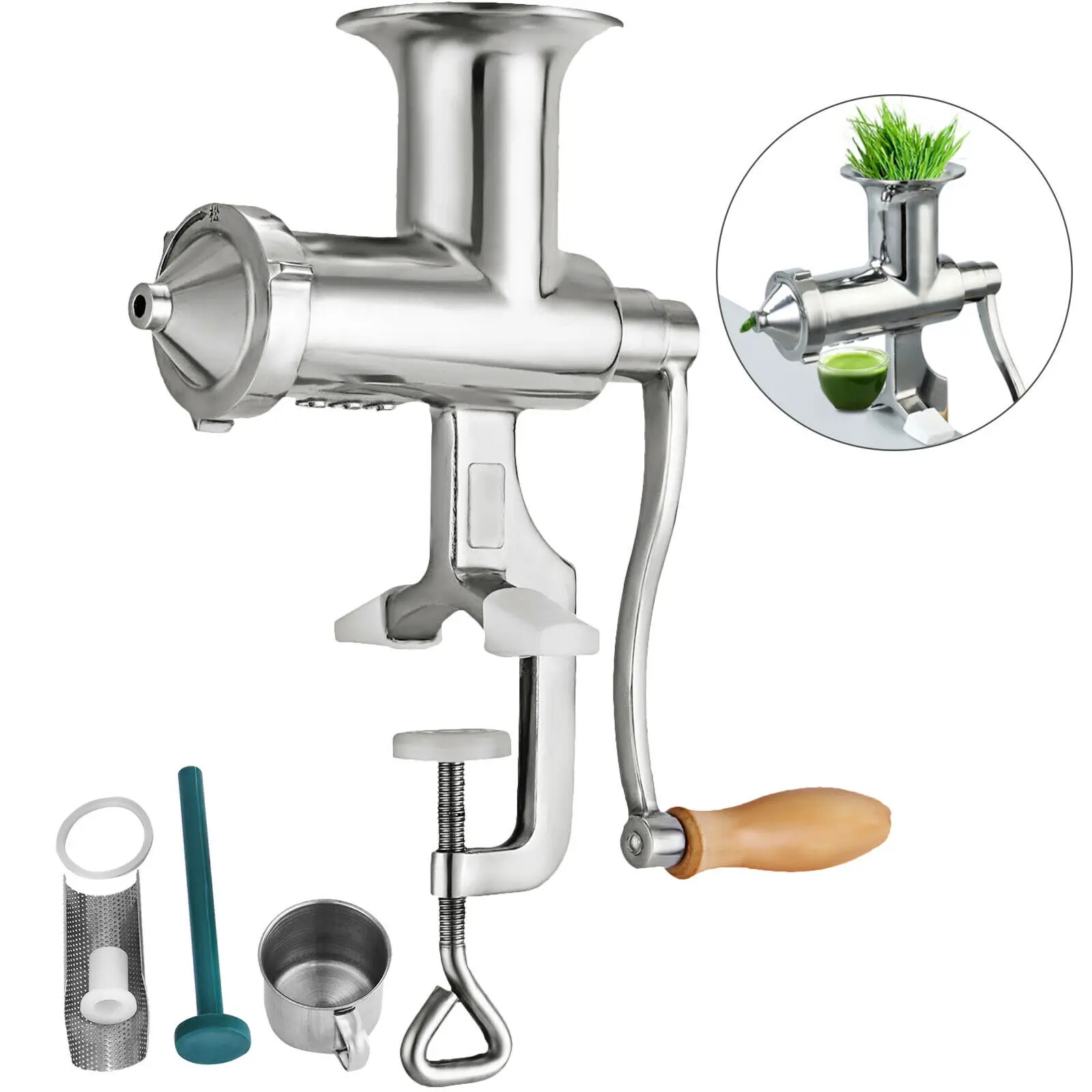 BL-30  Manual Juicer Extractor Wheatgrass Juicer - NEW - Stainless Steel - Durable