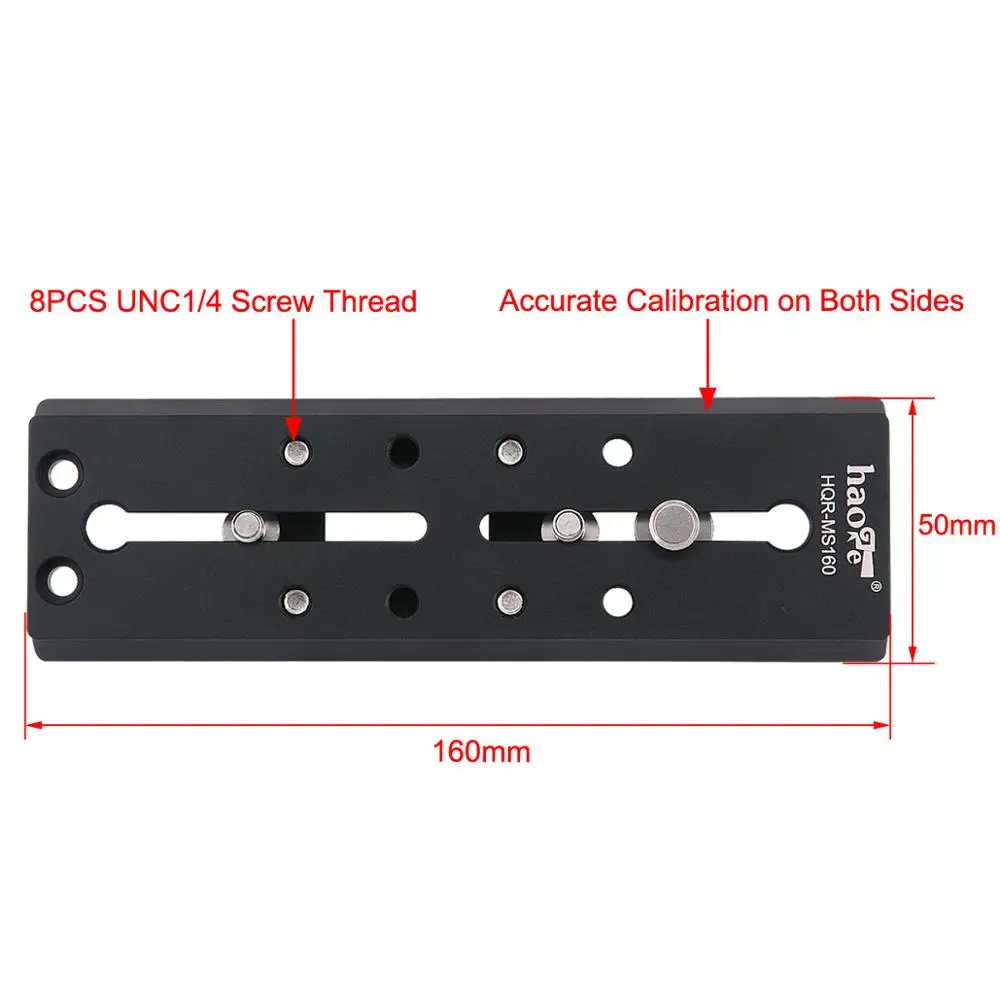 Haoge 160mm Quick Release Plate For Sachtler Tripod Fluid Head FSB4 FSB6 FSB6T FSB8 FSB8T DV10 3+3 5+5 Video 14II DV2 DV4 DV6