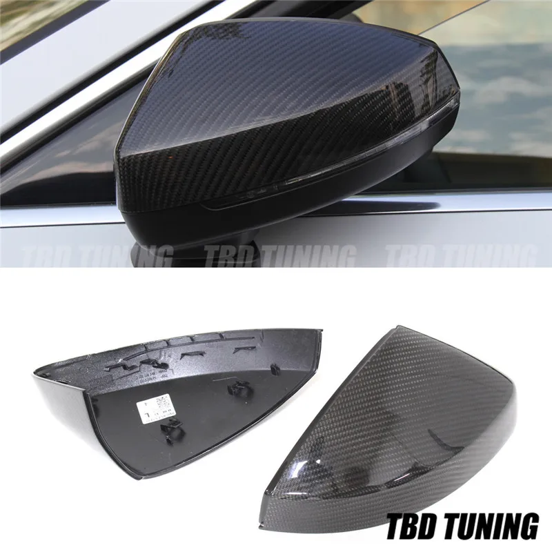 

For Audi A3 8V S3 RS3 8V Carbon Fiber Rear View Mirror Cover 2014 2015 2016 2017 2018 2019 2021A3 S3