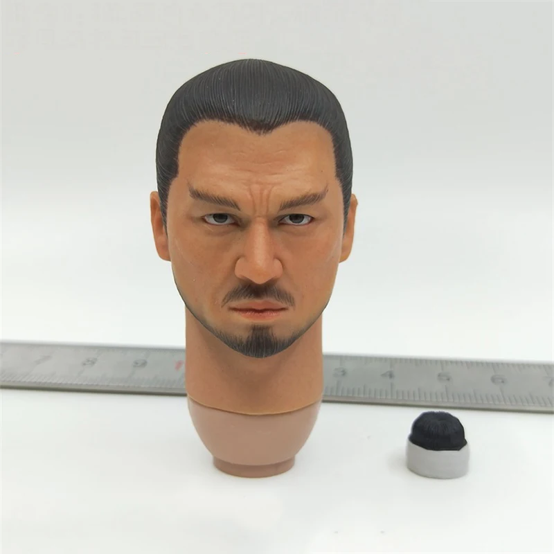 

For Sale 1/6th Male Head Sculpture With Hair Of KLG-R024 Ancient Chinese General of Ming Dynasty For 12 inch Soldier Accessories